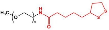 mPEG-LA；mPEG-Lipoic acid；甲氧基聚乙二醇硫辛酸 