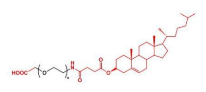 COOH-PEG-Cholesterol；羧基聚乙二醇胆固醇；Cholesterol-PEG-COOH