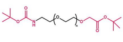 Boc-NH-PEG-Tert；叔丁氧羰基聚乙二醇叔丁酯 ；Boc-NH-PEG-CH2COOtBu