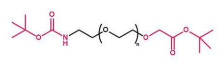 Boc-NH-PEG-Tert；叔丁氧羰基聚乙二醇叔丁酯；Boc-NH-PEG-CH2COOtBu
