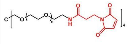4ARM-PEG-MAL；四臂聚乙二醇马来酰亚胺； 4Arm-PEG-Maleimide