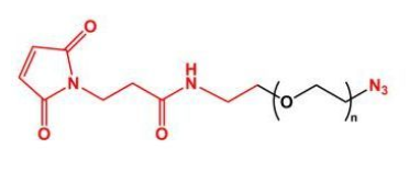 MAL-PEG-N3；马来酰亚胺聚乙二醇叠氮；MAL-PEG-Azide