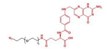 FA-PEG-N3; N3-PEG-FA Folate-PEG-Azide;叶酸聚乙二醇叠氮