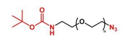 BOC-NH-PEG-N3; N3-PEG-NH-BOC;叔丁氧羰基聚乙二醇叠氮