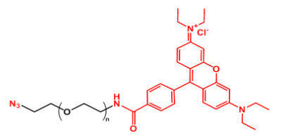Rhodamine-PEG-N3；罗丹明聚乙二醇叠氮；N3-PEG-Rhodamine
