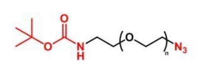 BOC-NH-PEG-N3 N3-PEG-NH-BOC 叔丁氧羰基聚乙二醇叠氮