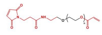  AC-PEG-MAL MAL-PEG-Acrylate 马来酰亚胺聚乙二醇丙烯酸酯 