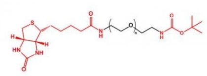  Boc-NH-PEG-Biotin Boc-PEG-Biotin  生物素聚乙二醇叔丁氧羰基