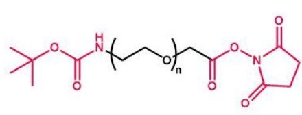 tBoc-NH-PEG-NHS NHS-PEG-Boc  叔丁氧羰基聚乙二醇活性酯