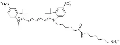 Sulfo Cy5 NH2；磺酸基-Cy5-氨基；Sulfo Cy5 amine