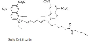 水溶CY5.5 N3；Sulfo-Cy5.5 azide