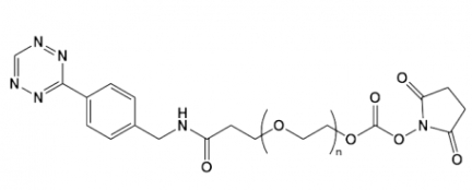 Tetrazine-PEG-NHS  四嗪-聚乙二醇-活性酯 PEG衍生物