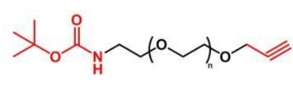 tBoc-NH-PEG-Alkyne 叔丁氧酰胺聚乙二醇炔基