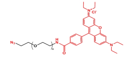  Rhodamine-PEG-N3 N3-PEG-Rhodamine 叠氮聚乙二醇罗丹明