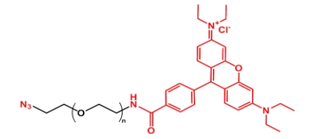 Rhodamine-PEG-N3 N3-PEG-Rhodamine 叠氮聚乙二醇罗丹明