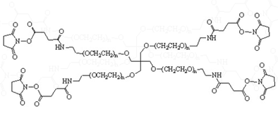 4臂星形-聚乙二醇-琥珀酰胺琥珀酰亚胺酯 4-Arm PEG-SAS