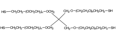 4臂星形-聚乙二醇-硫醇 4-Arm PEG Thiol | 4-Arm PEG-SH