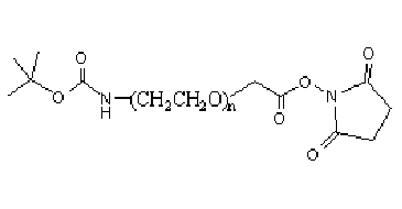 Boc保护-氨基-聚乙二醇-琥珀酰亚胺NHS酯 Boc-NH-PEG-SCM 