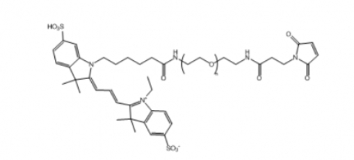 Cy3-PEG-Maleimide，Cy3-聚乙二醇-马来酰亚胺