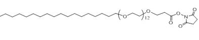 C18-PEG12-NHS 十二乙二醇十八烷基醚-NHS 