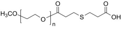 CH3O-PEG-COOH 甲氧基-聚乙二醇-羧基(通过硫键) 