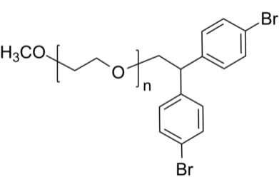 mPEG-DPE2Br 甲氧基-聚乙二醇-(4,4'-二溴二苯乙基)