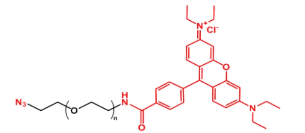 罗丹明聚乙二醇叠氮 Rhodamine-PEG-N3