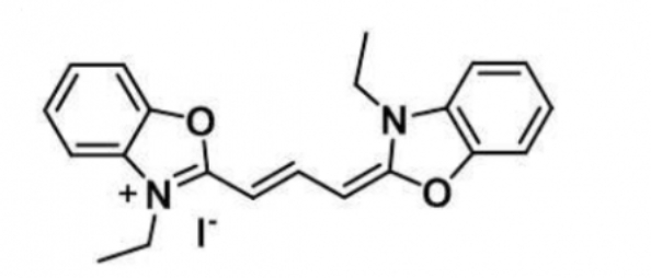 DiOC2(3) iodide, 905-96-4；分子式 C21H21IN2O2