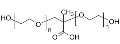 PEG-2(OH)-COOH 羟基-聚乙二醇-羟基-链中间有羧基