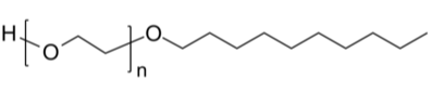 PEG-ODecyl 聚乙二醇-癸基醚 自组装PEG表面活性剂 端基修饰