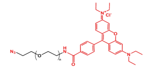 罗丹明聚乙二醇叠氮 Rhodamine-PEG-N3