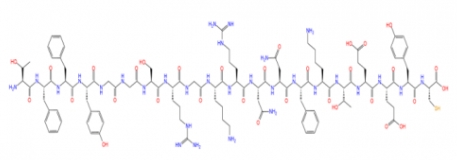 Angiopep-2-SH  分子式 C107H154N30O32S1