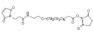 马来酰亚胺-聚乙二醇-琥珀酰亚胺NHS酯 MAL-PEG-SCM