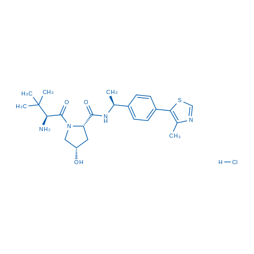2380273-26-5，(2S,4S)-1-((S)-2-氨基-3,3-二甲基丁酰基)-4-羟基-N-((S)-1-(4-(4-甲基噻唑-5-基)苯基)乙基)吡咯烷-2-甲酰胺盐酸盐，PROTAC