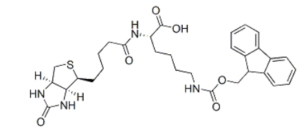  146987-10-2   Fmoc-Lys(biotinyl)-OH  N-Fmoc-N'-生物素-L-赖氨酸