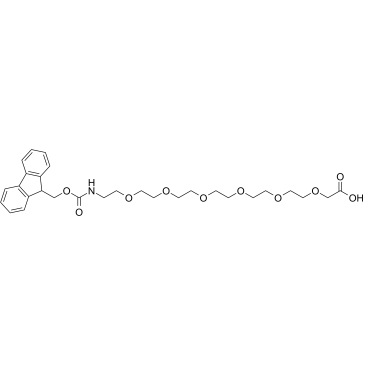 437655-96-4	Fmoc-NH-PEG6-CH2COOH  PROTAC(蛋白降解靶向嵌合体)