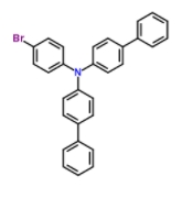 N,N-二(4-联苯基)-N-(4-溴苯基)胺	  