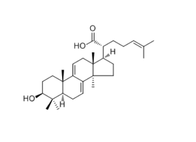 CAS ：29220-16-4    Dehydrotrametenolic acid  中文名：松苓新酸