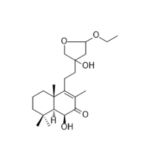   CAS ：1374328-47-8  15,16-Epoxy-15-ethoxy-6β,13-dihydroxylabd-8-en-7-one