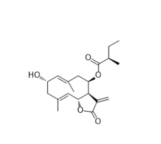 CAS ：128286-87-3  2α-Hydroxy-8β-(2-methylbutyryloxy)costunolide 
