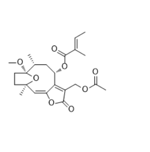 CAS ：618860-58-5  Vernolide B    分子式：C23H30O8