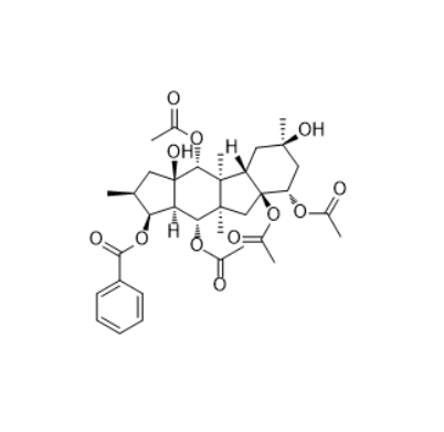 CAS ：219916-77-5  5,8,9,14-Tetraacetoxy-3-benzoyloxy-10,15-dihydroxypepluane  