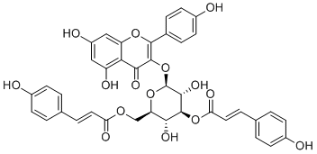 CAS ：218605-31-3  Kaempferol 3-O-(3",6"-di-O-E-p-coumaroyl)-β-D-glucopyranoside