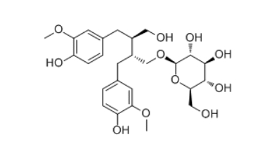 CAS ：63320-67-2   Secoisolariciresinol monoglucoside    开环异落叶松树脂酚单葡萄糖苷