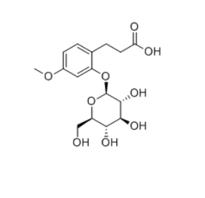 CAS ：477873-63-5  3-(2-Glucosyloxy-4-methoxyphenyl)propanoic acid  