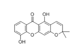 CAS ：16265-56-8   6-Deoxyjacareubin   6-脱氧巴西红厚壳素