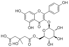 CAS ：157407-84-6  6''-O-(3-Hydroxy-3-methylglutaroyl)astragalin