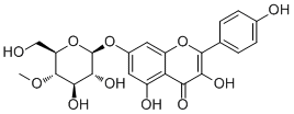 CAS ：1092795-48-6  Kaempferol 7-O-(4''-O-methyl)glucoside