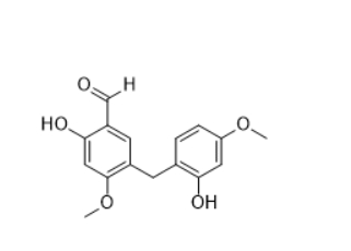  CAS ：953427-66-2   2-Hydroxy-5-(2-hydroxy-4-methoxybenzyl)-4-methoxybenzaldehyde 