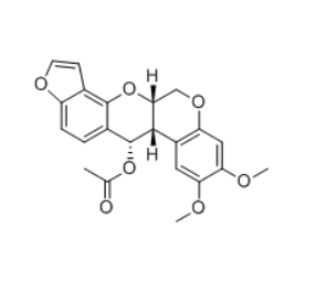 CAS ：150226-21-4   12-Deoxo-12α-acetoxyelliptone   兰屿鱼藤